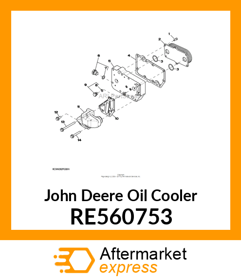 OIL COOLER RE560753