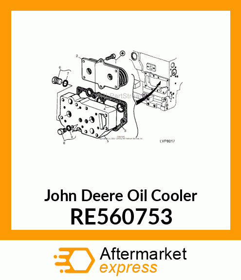 OIL COOLER RE560753