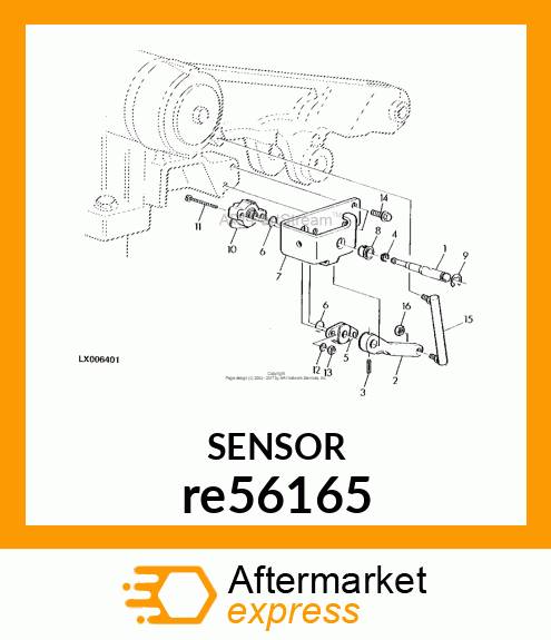 SENSOR, CONTACTING POTENTIOMETER re56165