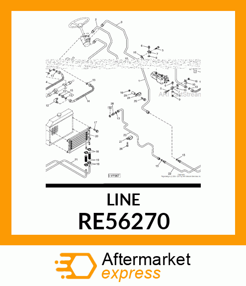 LINE, OIL RE56270