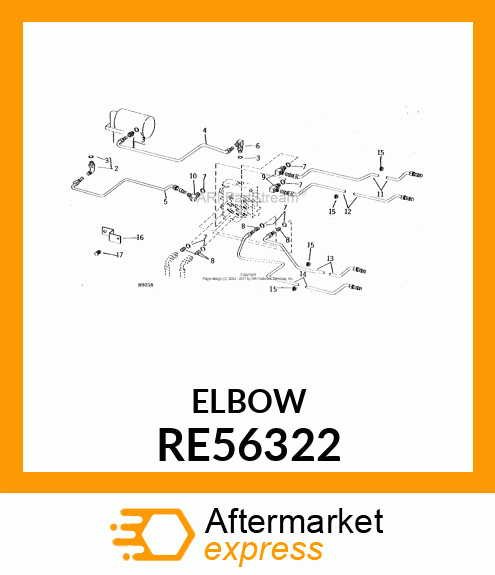 ELBOW,90DEGREE,W/O RE56322