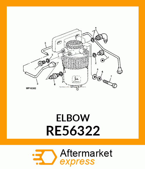 ELBOW,90DEGREE,W/O RE56322