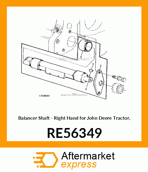 Balancer Shaft RE56349