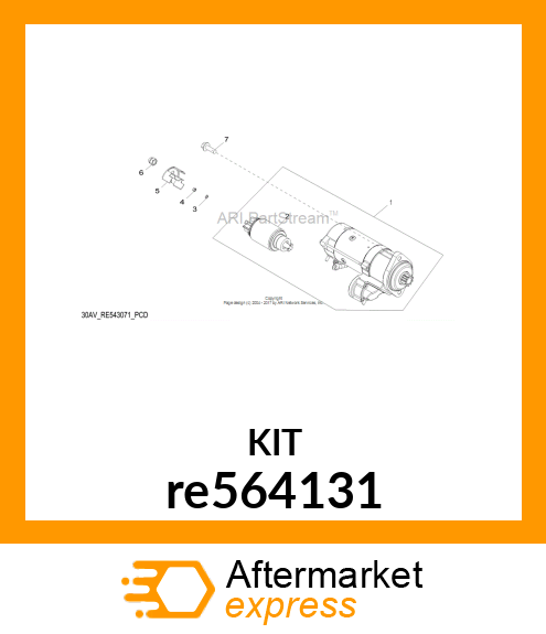 STARTER MOTOR KIT re564131