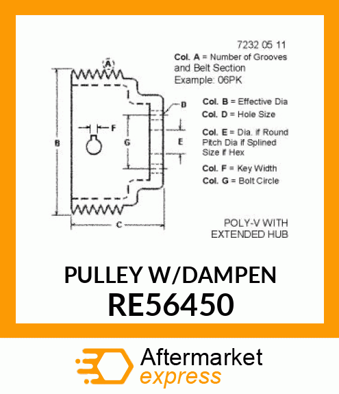 DAMPER,CRANKSHAFT RE56450