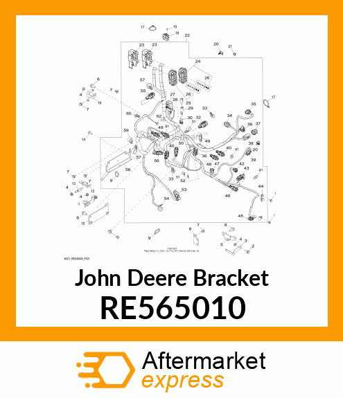 BRACKET,WIRING HARNESS RE565010