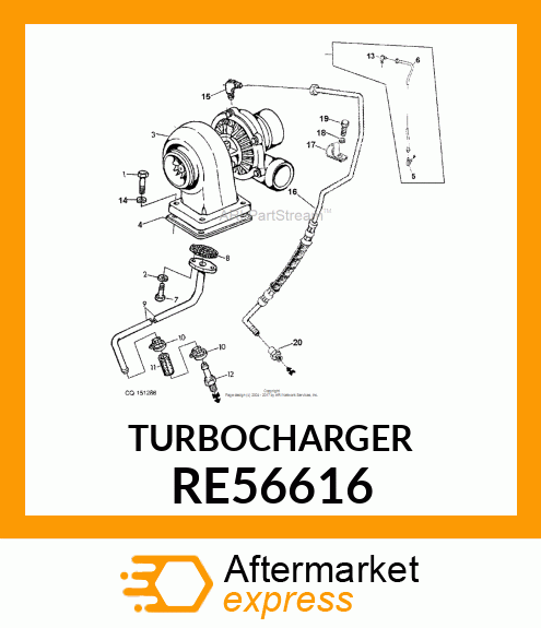 TURBOCHARGER RE56616