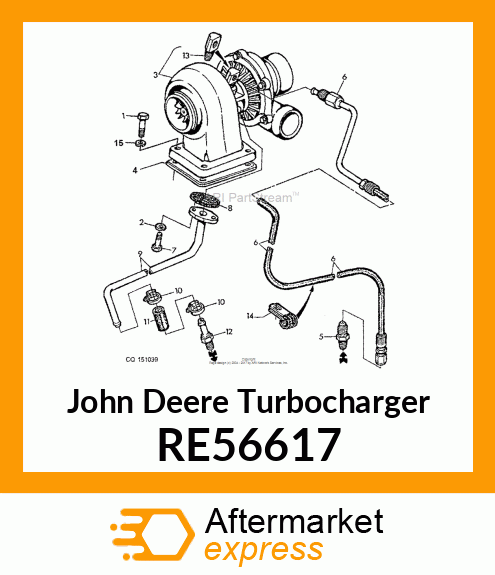 TURBOCHARGER RE56617