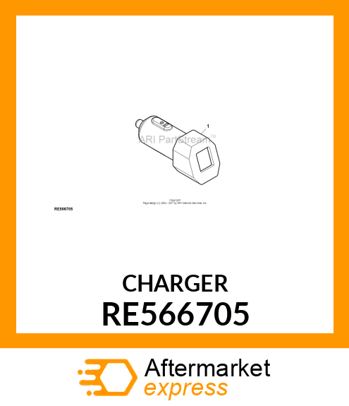 BATTERY CHARGER, USB CELL PHONE AND RE566705