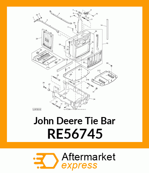 BAR TIE, LH ASSY RE56745