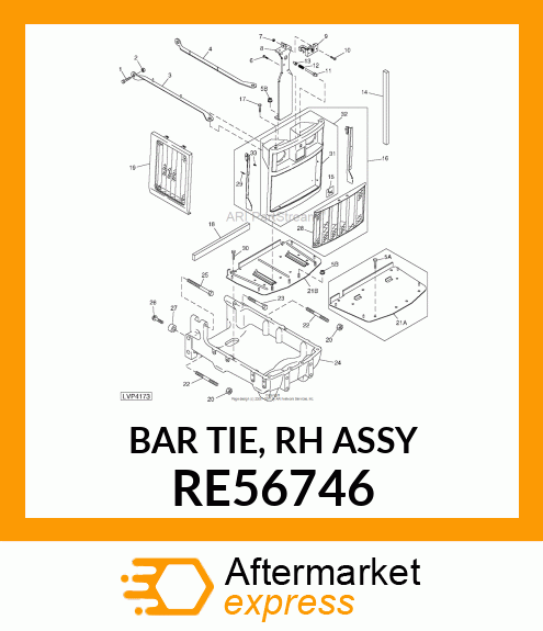 BAR TIE, RH ASSY RE56746