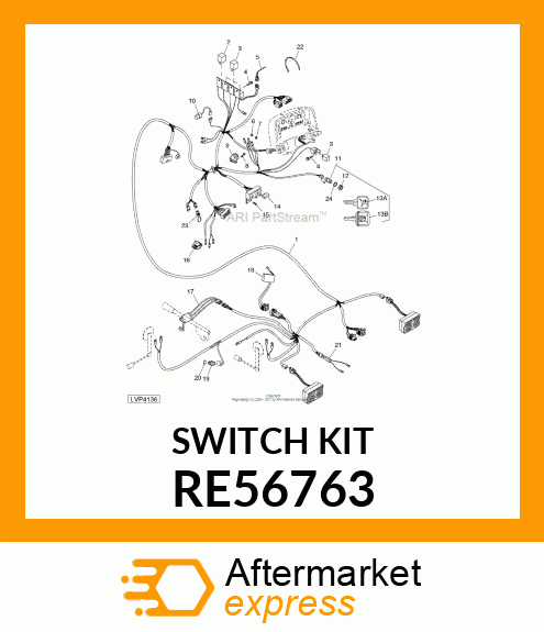 SEAT HEIGHT SWITCH KIT, KIT, SEAT S RE56763