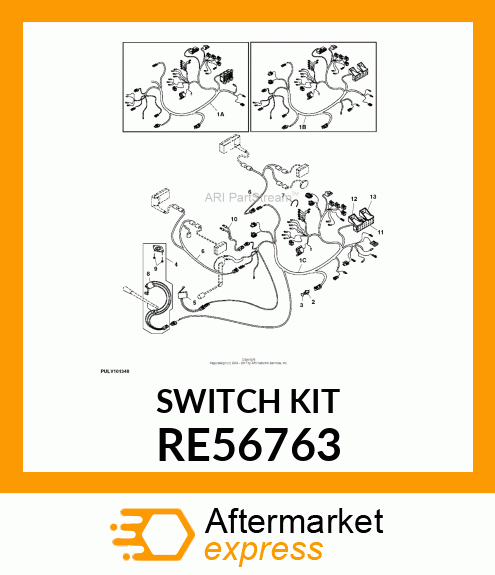 SEAT HEIGHT SWITCH KIT, KIT, SEAT S RE56763