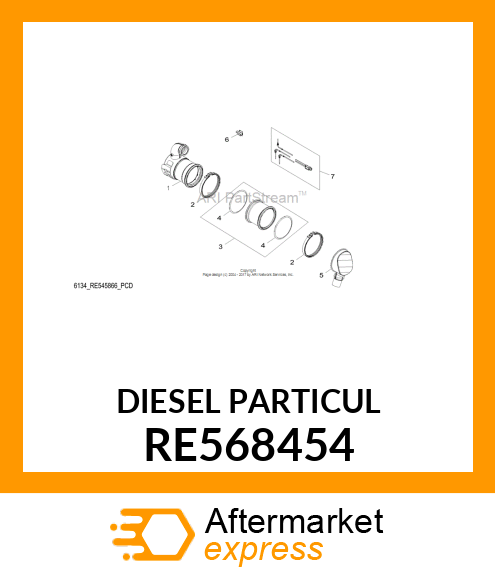 DIESEL PARTICULATE FILTER RE568454