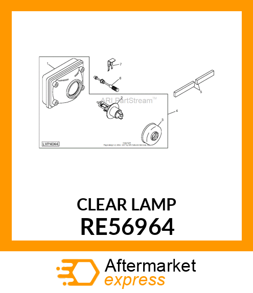 LAMP, H4, RH TRAFFIC RE56964