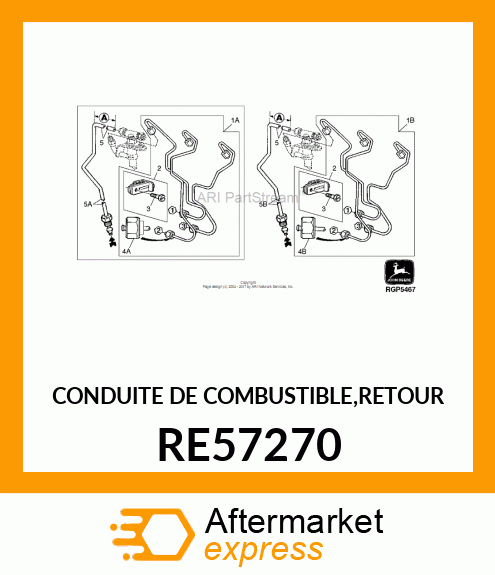 CONDUITE DE COMBUSTIBLE,RETOUR RE57270