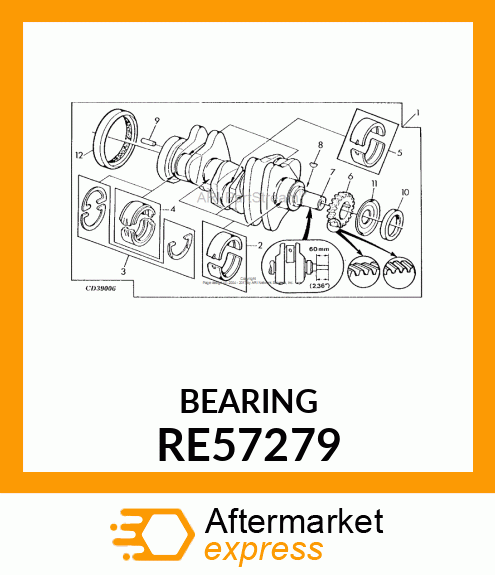 BEARING KIT RE57279