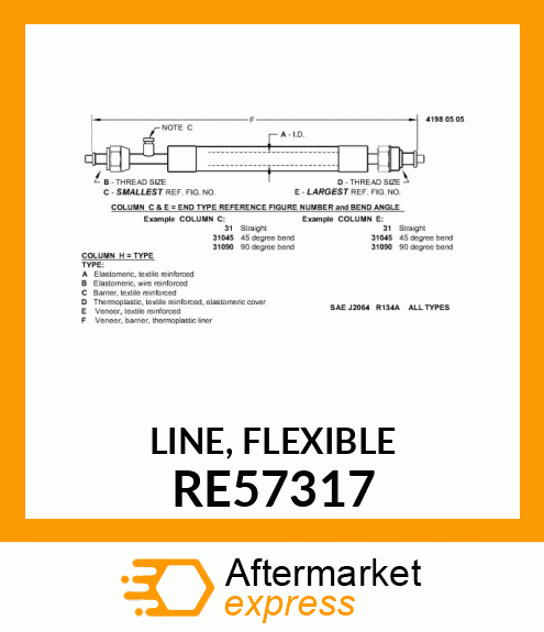 LINE, FLEXIBLE RE57317