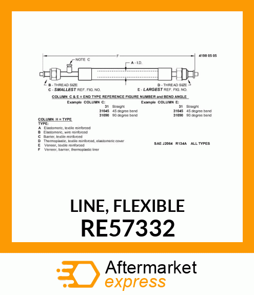 LINE, FLEXIBLE RE57332