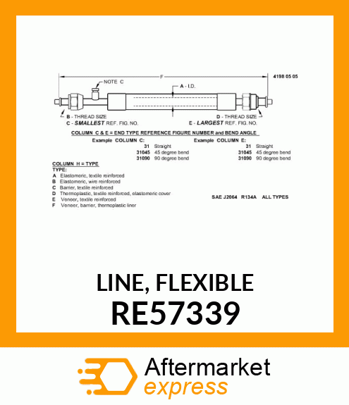 LINE, FLEXIBLE RE57339