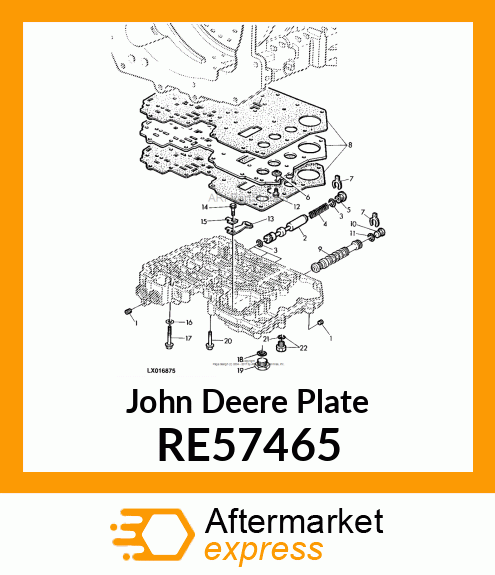 PLATE WITH GASKETS RE57465