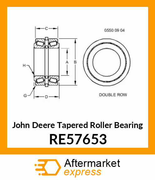 TAPERED ROLLER BEARING RE57653