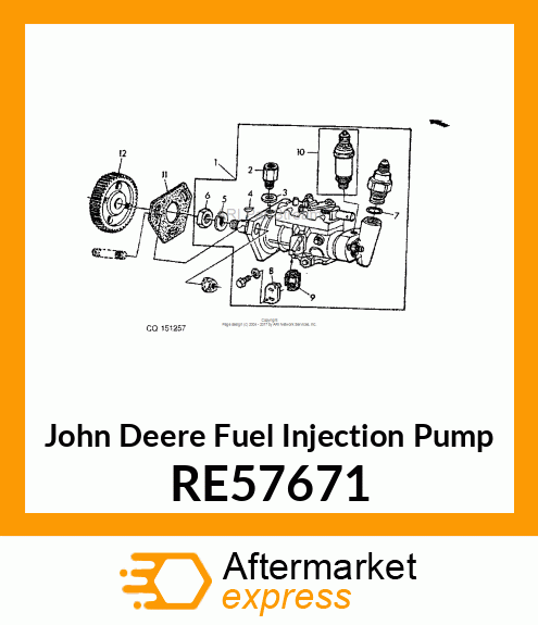 FUEL INJECTION PUMP RE57671