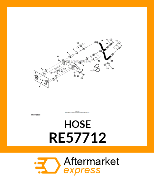 HYDRAULIC HOSE, FLEXIBLE RE57712