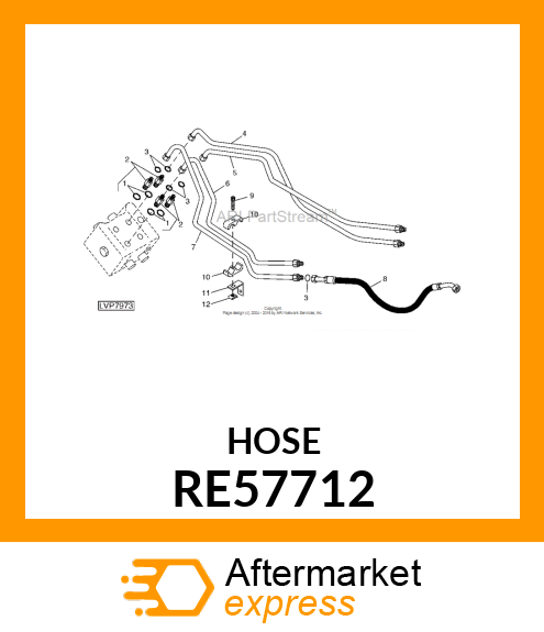 HYDRAULIC HOSE, FLEXIBLE RE57712