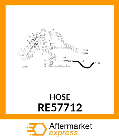 HYDRAULIC HOSE, FLEXIBLE RE57712