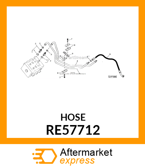 HYDRAULIC HOSE, FLEXIBLE RE57712