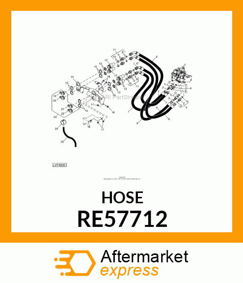 HYDRAULIC HOSE, FLEXIBLE RE57712