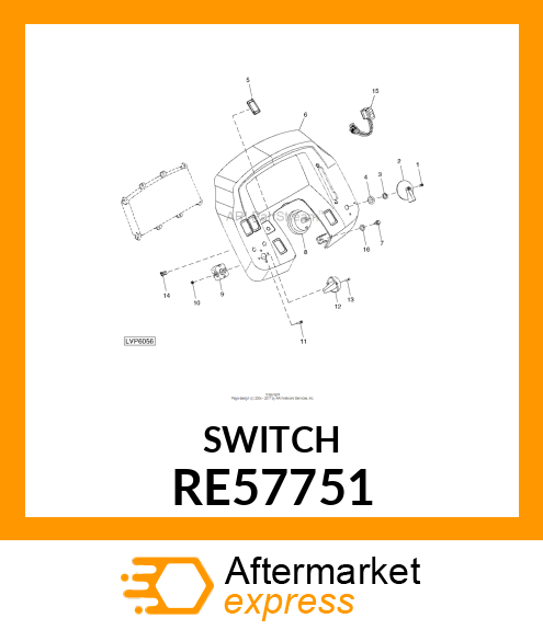 TOGGLE/ROCKER SWITCH RE57751