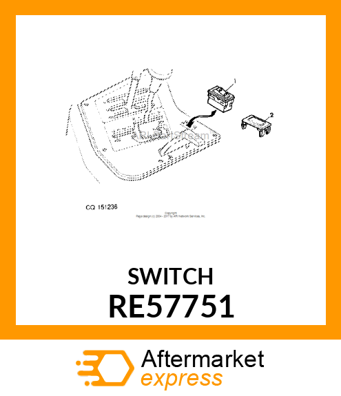 TOGGLE/ROCKER SWITCH RE57751