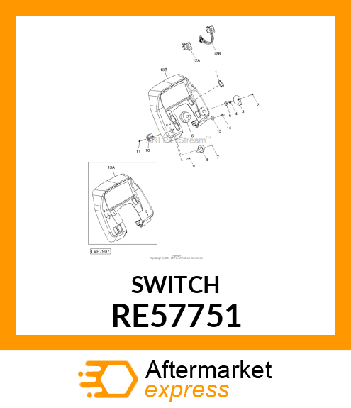 TOGGLE/ROCKER SWITCH RE57751