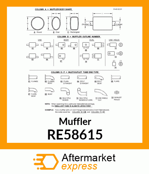 MUFFLER RE58615