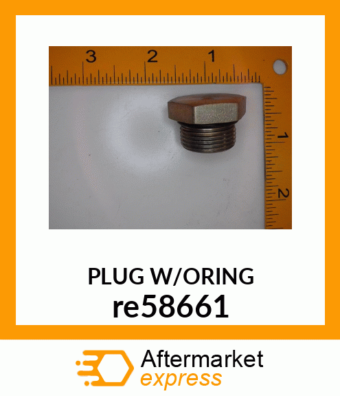 DRAIN PLUG, PLUG WITH O re58661