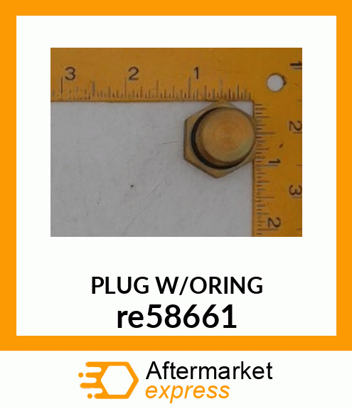 DRAIN PLUG, PLUG WITH O re58661