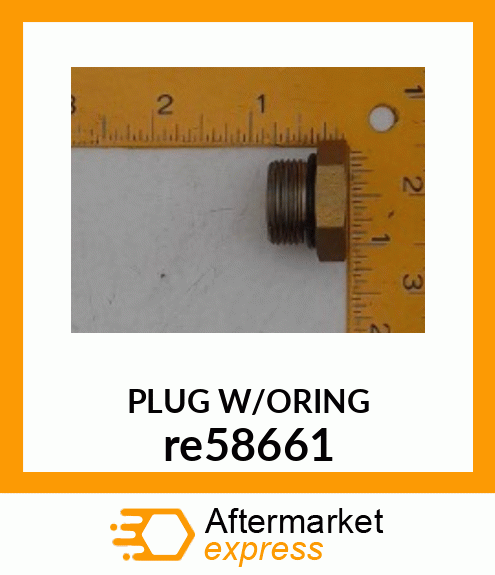 DRAIN PLUG, PLUG WITH O re58661