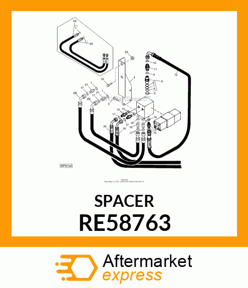 SPACER,LOAD SENSE SHUTTLE W/O RE58763