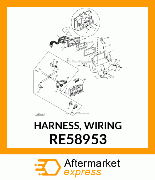 HARNESS, WIRING RE58953