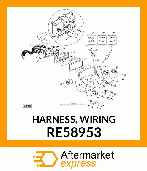 HARNESS, WIRING RE58953