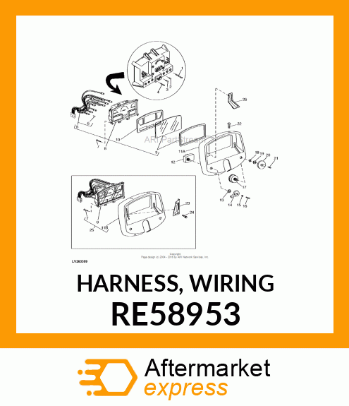 HARNESS, WIRING RE58953