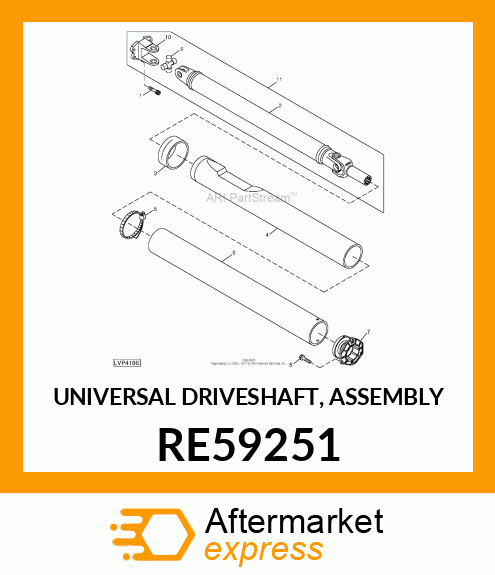 UNIVERSAL DRIVESHAFT, ASSEMBLY RE59251