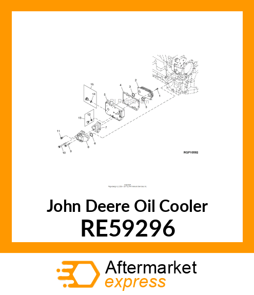 OIL COOLER RE59296