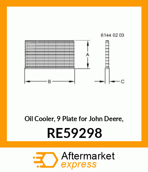 OIL COOLER RE59298