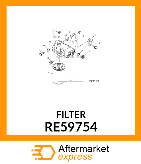 OIL FILTER RE59754