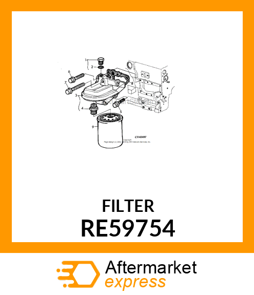 OIL FILTER RE59754