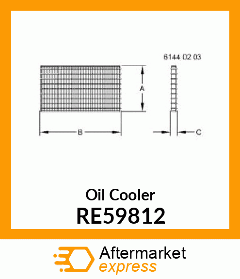 OIL COOLER RE59812