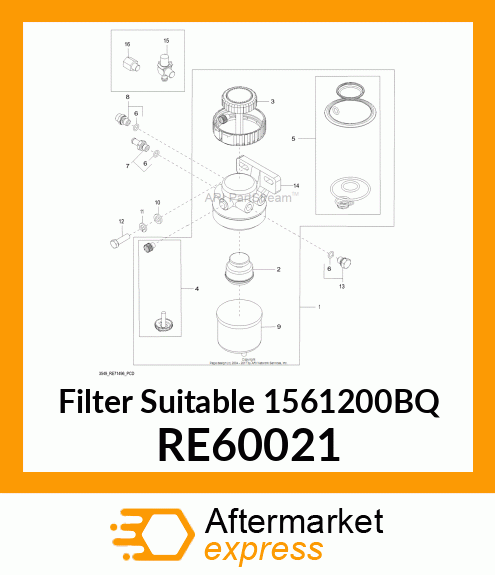 FILTER ELEMENT, ELEMENT,FL FILTER,S RE60021